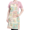 thumbnail image 5 of Pioneer Flower Floral Print Pattern Apron for Women and Men, Cotton Linen Waterproof with Pockets, Adjustable, 33x27 Inch for Kitchen, Gardening, BBQ, Salon, 5 of 6