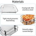 thumbnail image 4 of GWY 3-Tier Stackable Air Fryer Rack, 8x8 Inch Square Dehydrator Rack & Oven Rack, Food Grade Stainless Steel Air Fryer Accessories, Fits Air Fryers with Inner Size ≥8.7 Inch, 4 of 7
