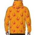 thumbnail image 7 of Fotbe Men's Hoodie with Red Crab Pattern - Kangaroo Pocket Pullover Hooded Sweatshirt, Perfect for Daily Wear, Travel, and Home-3X-Large, 7 of 7