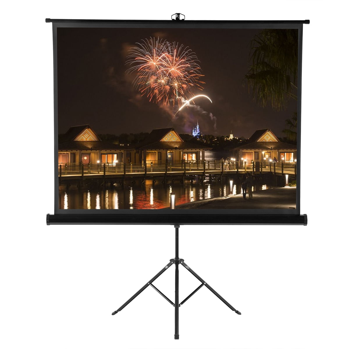 Excelvan Projection Screen, 100" Diagonal 43 Aspect Ratio 1.1 Gain