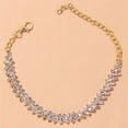 thumbnail image 3 of enjoywould 1Pc Chain Anklet Adjustable Extended Chain Sparkling Personality Rhombus Decorate Foot Jewelry Women Rhinestone Stretch Anklet Women Jewelry, 3 of 5