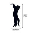 thumbnail image 5 of KCEHTA Black Cat Door Topper, Black Cat Door Frame Decor, Halloween Door Corner Decor Cat, Black Cat Halloween Porch Window Wall Door Corner Decor, Cute and Funny Cat Lover Gifts, 5 of 5