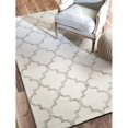 thumbnail image 3 of Nuloom 6' x 9' Hand Tufted Park Avenue Trellis Rug in Nickel, 3 of 5