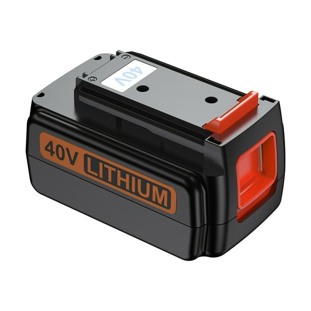 New 40V Battery for Black & Decker Hedge Trimmers, Lawn Mowers, String