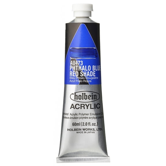 Holbein Artist Heavy Body Acrylic Color, 60ml, Pthalo Blue Red Shade