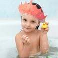 thumbnail image 5 of GoXteam Baby Shower Cap, Waterproof Shampoo Hat for Children Girls Boys Protect Ears Eyes, Adjustable Silicone Hair Washing Visor Bathing Hat for Toddler, Baby, Kids, Children, Blue, 5 of 7