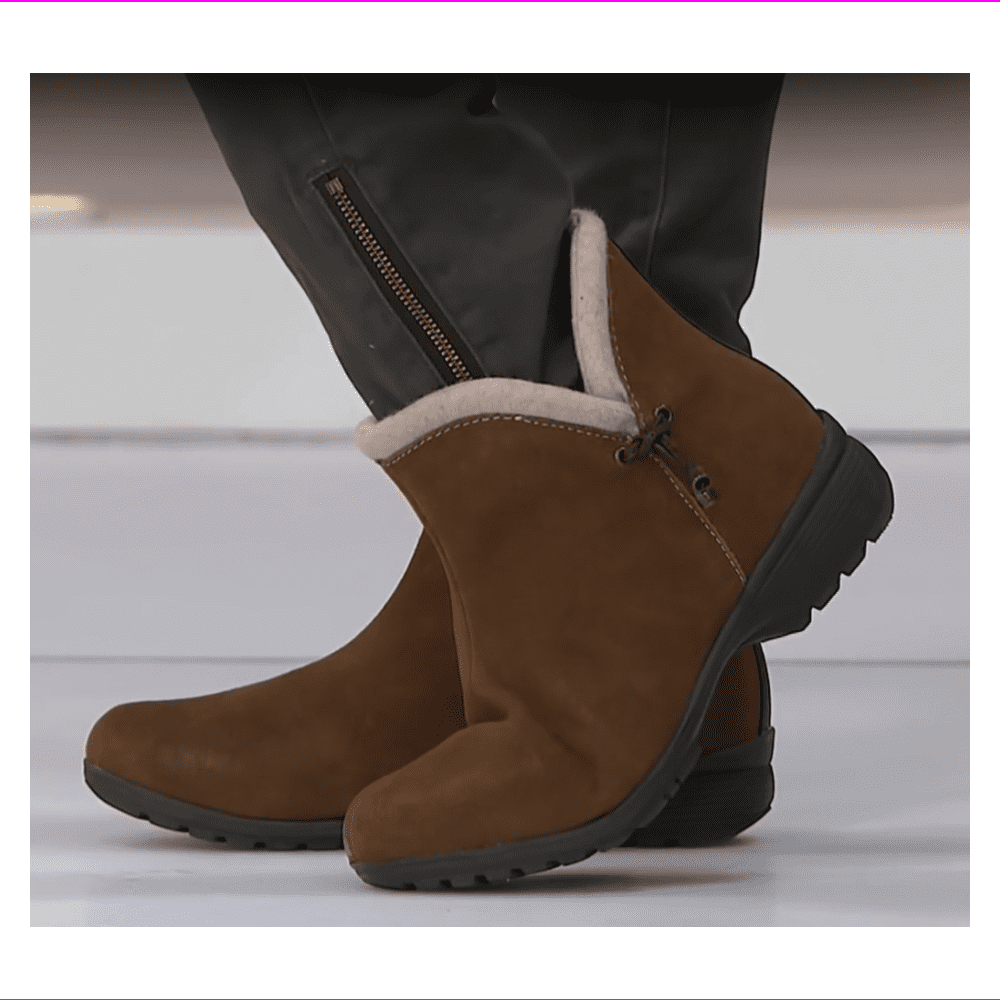 Water-Resistant Suede Bootie, Tan 