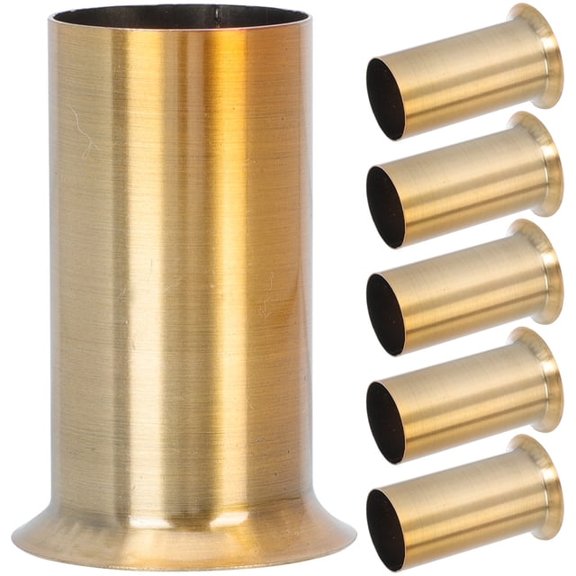 Milisten 6pcs Flanging Sleeve Lamp Base Sleeve E14 Socket Chandelier Lamp Holder Tube