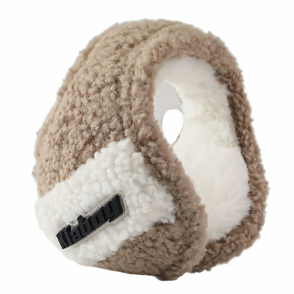 TELOLY Ear Warmers for Women,Compact Fold Design Ear Muffs for Kids,Travel Ready Convenience Womens Ear Muffs,Brown1