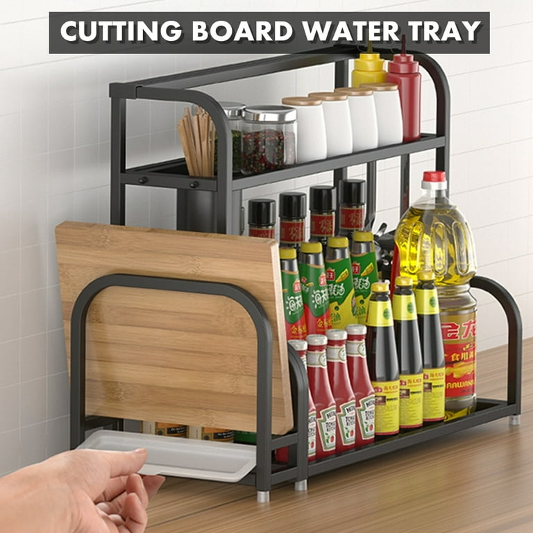 2 /3 Tier Spice Rack Organizer, Freestanding Organizer Shelf for