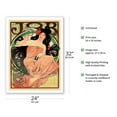 thumbnail image 2 of Job - Cigarette Rolling Papers Advertisement - Art Nouveau - Vintage Advertising Poster by Alphonse Mucha c.1898 - Bamboo Fine Art 290gsm Paper Print (Unframed) 24x32in, 2 of 4