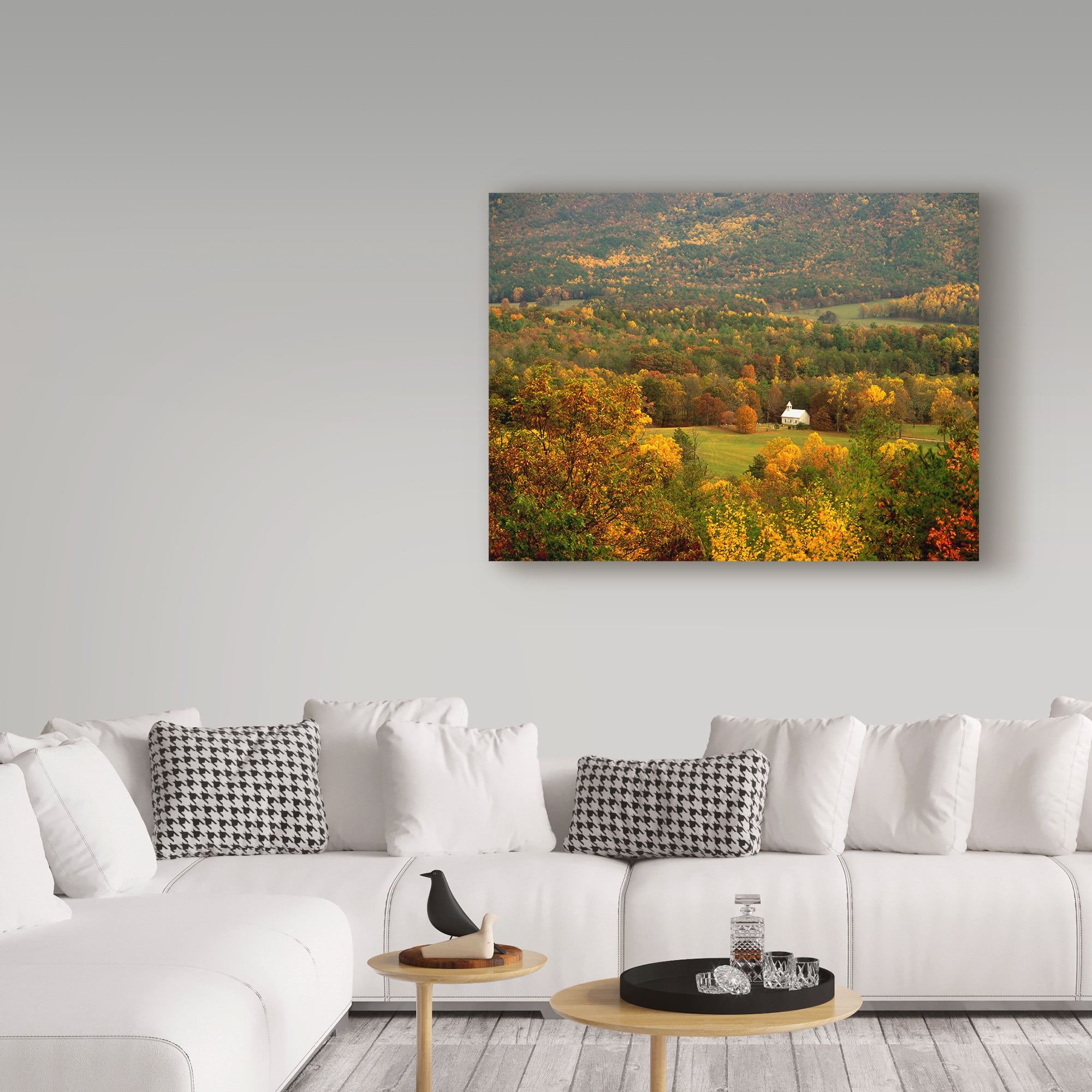 Trademark Fine Art 'Church Cades Cove' Canvas Art by J.D. Mcfarlan
