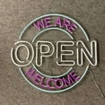thumbnail image 4 of Handmadetneonsign We Are Open Led Sign, Welcome We Are Open Neon Sign, Wall Decor, Bar Open Light, 4 of 5