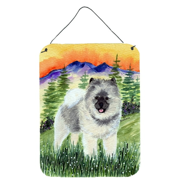 Caroline's Treasures SS8192DS1216 Keeshond Wall or Door Hanging Prints, 12x16, multicolor