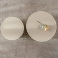 thumbnail image 6 of Tcbosik 2pcs/Set Nesting Coffee Tables, 18.9" Round Cocktail Table, 14.9" Side End Table, Accent Center Table for Living Room, Beige & Cream, 6 of 7