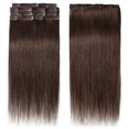 thumbnail image 3 of SEGO Clip in Human Hair Extensions Full Head 100% Real Remy Thick Hair Extensions Silky Straight(7 pcs/15 clips), 3 of 8