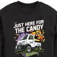 thumbnail image 3 of Hot Wheels - Halloween - Just Here For The Candy - Toddler & Youth Crewneck Fleece Sweatshirt, 3 of 5