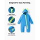 thumbnail image 5 of Enterizo de Forro Polar con Capucha para Bebé PATPAT Monstruo Azul 6-12M, 5 of 8