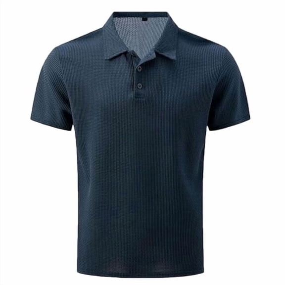 Capri Polo Shirts Men Breeze Short Sleeve Casual Collared Golf Shirt Lightweight Stretch Quick Dry Textured Summer Polo