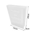 thumbnail image 1 of pitrice Acrylic Book Vase Unique Aesthetic Room Decor Decorative Vase for Restaurant Clear, 1 of 9