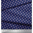 thumbnail image 2 of Soimoi Rayon Fabric Leaves & Rose Small Print Sewing Fabric Yard 42 Inch Wide, 2 of 3
