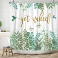 thumbnail image 3 of Pbobriich Get Naked Shower Curtain,Spring Plants Bird Bath Curtain with Hooks,60"x72", 3 of 7