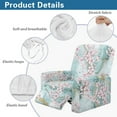 thumbnail image 5 of Xoenoiee Cherry Blossom Marble Print Stretch Recliner Couch Covers Chair Cover Form Fitted Non Slip Reclining Slipcovers for Standard Size Recliner, 5 of 7