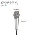 thumbnail image 2 of 2Pcs Mini Microphone Tiny Microphone for Phone Silver, Blue, 2 of 6