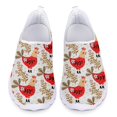 thumbnail image 1 of Zapatos casuales con estampado de gallo y animales de granja para mujer, zapatillas planas sin cordones, cómodas y transpirables, de malla, para verano, 1 of 5