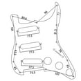 thumbnail image 4 of BQLZR Black 3-ply Dual Rail Electric Guitar Pickups Loaded Prewired Pickguards, 4 of 5