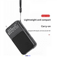thumbnail image 2 of HOT Portable Pocket AM FM Radio 2 Band Stereo Operated Telescopic Antenna with 3.5mm Headphone Jack, Black, 2 of 4