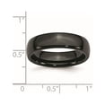 thumbnail image 6 of Chisel Black Ceramic 6mm Polished Band, 6 of 7