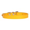 thumbnail image 1 of 2pcs Pu Leather Solid Soft Colorful Pet Dog Collar For Small Medium Large Dogs Neck Strap Adjustable Safe Labrador Puppy Kitten Cats Collar_Jiuedso, 1 of 1