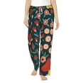 thumbnail image 2 of Lsque Berries and Flowers Print Women's Pajama Pants, Lounge Pant - Comfortable Home Wear,Elastic Waistband, Stylish Design-Medium, 2 of 9