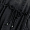 thumbnail image 3 of Ikevan Womens Winter Cotton Mid Length Hooded Winter Warm Plush Coat, 3 of 5