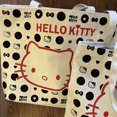thumbnail image 1 of Cartoon Charm Print Hello Kitty Handbag With Keychains Kawaii Lunch Bag Canvas Bag Portable Shoulder Bag Creative Vintage Gift tzw, 1 of 6
