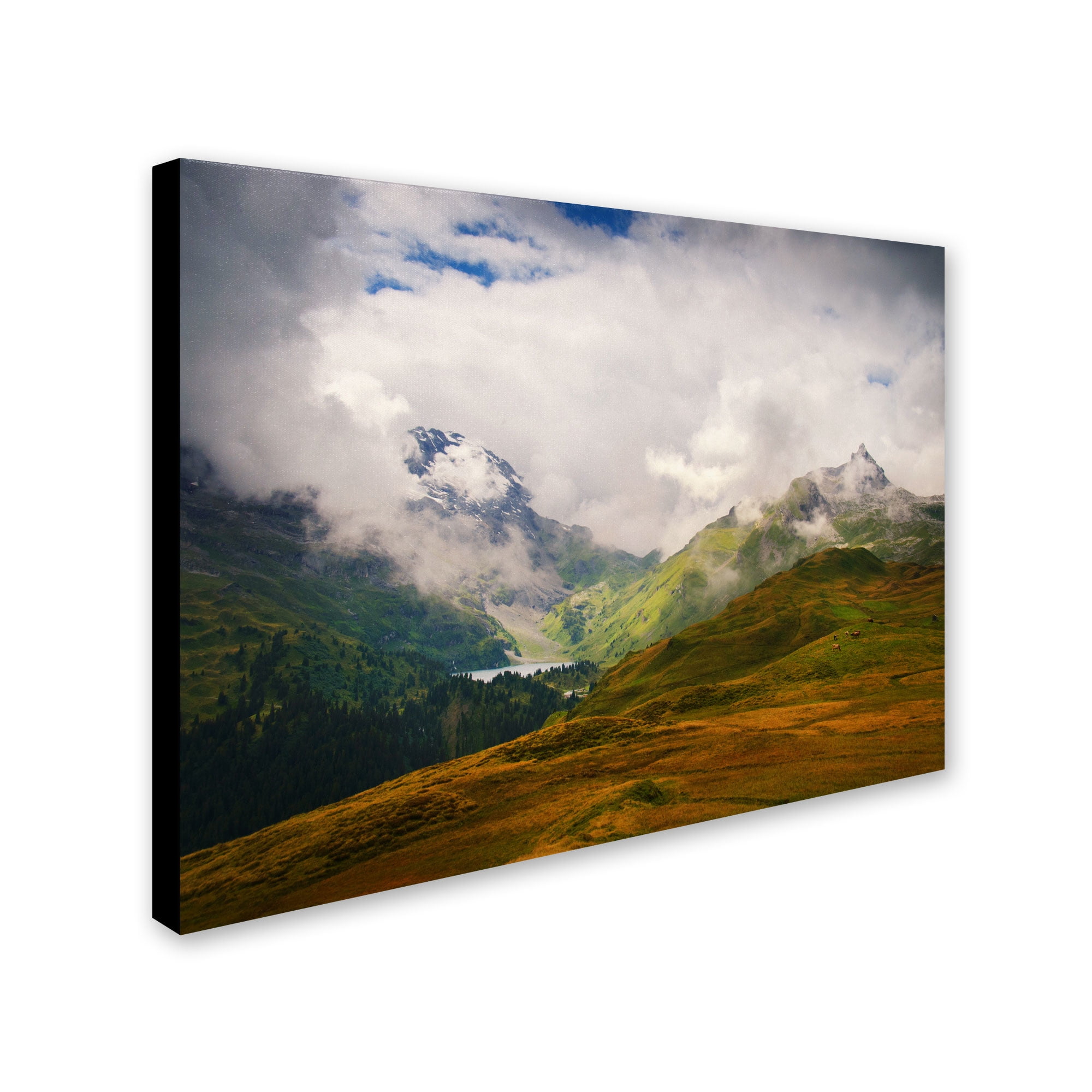 Trademark Fine Art "Peaceful Switzerland" Canvas Art by Philippe Sainte-Laudy