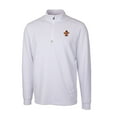 thumbnail image 2 of Men's Cutter & Buck  White Syracuse Orange Vault DryTec Traverse Stretch Quarter-Zip Pullover, 2 of 3