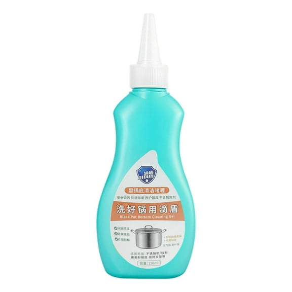 Honeeladyy 1 PC Cookware Cleanser Cookware Cleaning Paste Stainless Steel Cookware Cleaner Gel – Heavy-Duty Burnt Food & Carbon Deposit Remover for Pots, Pans & Kitchen Utensils, 150ML