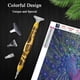 thumbnail image 4 of Pluma de pintura de diamante de resina para adultos, Kit de accesorios de arte de diamante de pluma de cuerpo curvo, Accesorio de aplicador de acrílico 5D DIY Herramienta de selección de cera de piedras preciosas de gemas Ormromra LRWJ815-9, 4 of 7