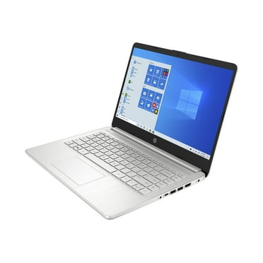 HP Laptop 14-dq1035cl - Intel Core i5 - 1035G1 / up to 3.6 GHz - Win 10 Home 64-bit - UHD Graphics - 12 GB RAM - 256 GB SSD NVMe - 14" IPS 1920 x 1080 (Full HD) - Wi-Fi 5 - natural silver, vertical brushed pattern (cover and base), in-mould roll keyboard frame - kbd: US