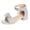 Silver, variant on Chunky Low Heel Sandals for Toddler Girls Shining Bow Open Toe Ankle Strap Dress Shoes Summer Wedding Party Shoes