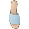 thumbnail image 5 of Journee Womens Prisilla Linen Slip On Flat Sandals, Widths Available, 5 of 10