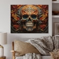 thumbnail image 2 of Designart "Skull magic Rest Geometric II" Modern Print on Natural Pine Wood, 2 of 5