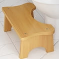 thumbnail image 2 of Ergonomic Wooden Toilet Stool: Non-Slip, Space-Saving Design for Comfort!, 2 of 11