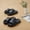 BLACK, variant on 2-Pack Comfortable EVA Slippers for Couples, Non-Slip Soft Lightweight Indoor Home Shoes, Minimalist Design for Men & Women, All Day Wear