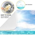 thumbnail image 2 of Coolnut Summer Beach Dish Drying Mat for Kitchen, 16 x 18 Inch Microfiber Absorbent Dish Drying Pad, Machine Washable Kitchen Counter Protect Mats, 2 of 7