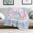 thumbnail image 6 of Sanrio TUXEDOSAM Throw Blanket Cute Flannel for Boys Girls Men Women 40"*50" （100*130cm）, 6 of 7