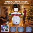 thumbnail image 4 of Outsunny 7FT Christmas Inflatables Snowman, Christmas Inflatable Decoration, 4 of 10