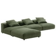thumbnail image 5 of 4 pcs Modular Sofa Sectional, Green, Fabric, Living Room Lounge Cafe Lobby Hospitality Restaurant, Modern Contemporary, HB37428, 5 of 12